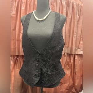 Black Lace Vest